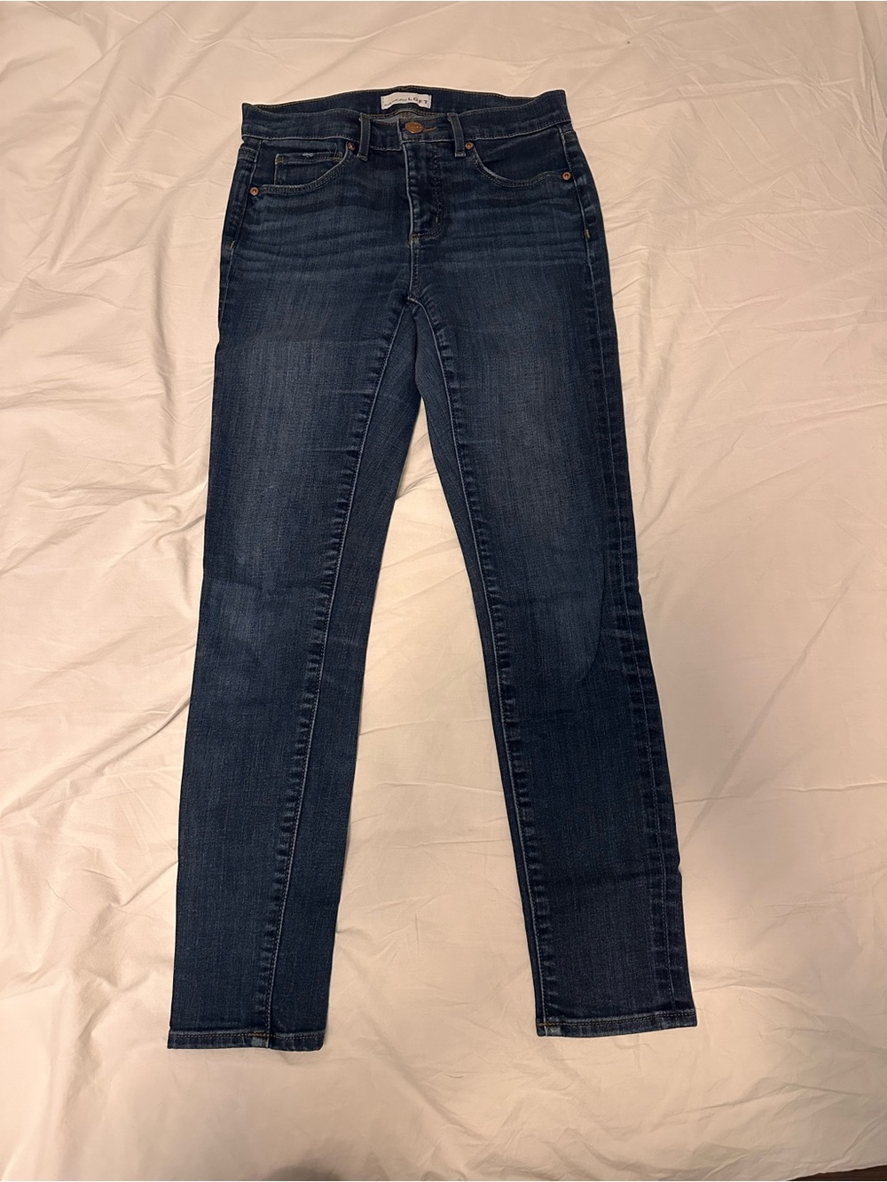 LOFT Dark Indigo Skinny Jeans
